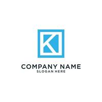 Initial K letter Logo design vector concept.