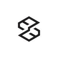 vector de diseño de logotipo de letra inicial ss o s en
