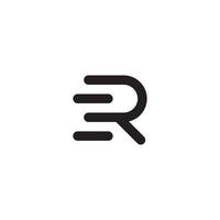 Letter R logo design concept. vector