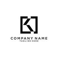 Initial letter K icon logo design concept. vector