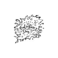 Happy Valentine's Day Vector Background pattern and typography.