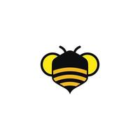 Vector cartoon illustration of a bee flying. Bee icon