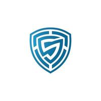 Letter S security logo technology for your company. vector