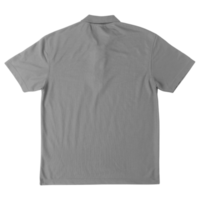 maquete de camiseta polo cinza png
