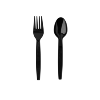 Plastic cutlery cutout, Png file