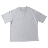 graues übergroßes t-shirt-modell png