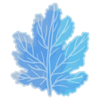 akvarell blad, blå blad clipart png