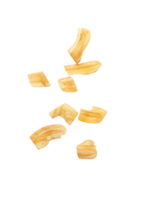 Ausschnitt aus fallenden Bananenchips, png-Datei png