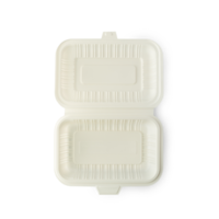 Recorte de caja de comida para llevar ecológica biodegradable, archivo png