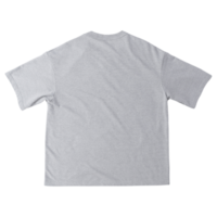 graues übergroßes t-shirt-modell png