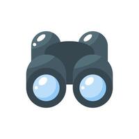 binoculars flat style icon. vector illustration for graphic design, website, app