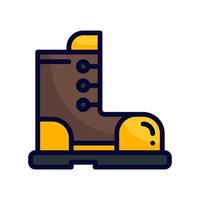 boot filled line style icon. vector illustration for graphic design, website, app