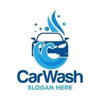 Car Wash Logo Design Vector Template
