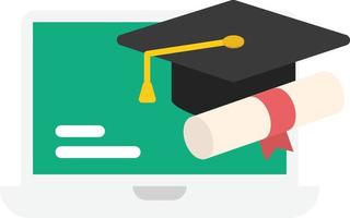 Online Learn Studying Graduated Learning Education vector