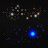 elemento de estrellas brillantes vector