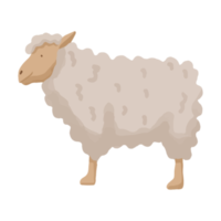 ovejas de acuarela, imágenes prediseñadas de granja pintadas a mano png