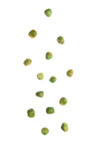 Falling green peas cutout, Png file