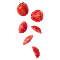 ritaglio di pomodori che cadono, file png