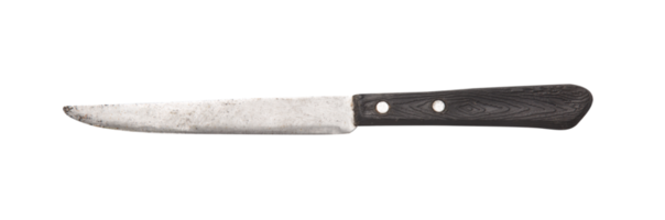 Steel knife cutout, Png file