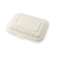 Recorte de caja de comida para llevar ecológica biodegradable, archivo png