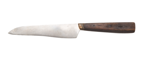 Steel knife cutout, Png file