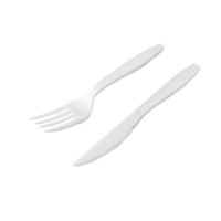 Plastic cutlery cutout, Png file