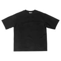 mockup di t-shirt oversize nera, modello di progettazione png