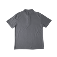 Realistic gray polo shirt mockup, Png file