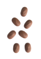 Falling chocolate almond cutout, Png file