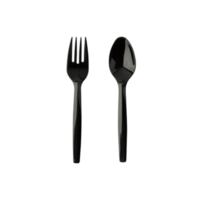 Plastic cutlery cutout, Png file