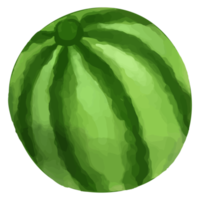 akvarell vattenmelon, handmålad frukt clipart png