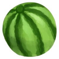 sandía acuarela, clipart de frutas pintadas a mano png