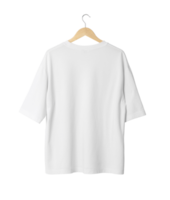 maqueta de camiseta blanca de gran tamaño colgando, archivo png