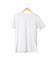 maqueta de camiseta blanca colgando, archivo png