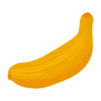 plátano acuarela, clipart de frutas pintadas a mano png