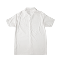 Realistic white polo shirt mockup, Png file