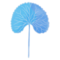 Watercolor Leaf, Blue leaves clipart png