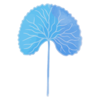 aquarellblatt, blaue blätter clipart png