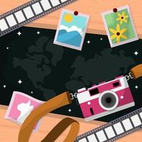 World Photography Day Background vector