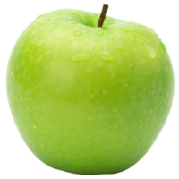 Green apple cutout, Png file