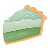 pastel de acuarela, clipart dulce pintado a mano png