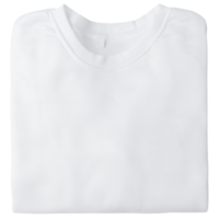 maquette de sweat-shirt blanc plié png