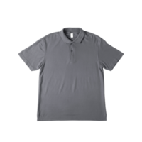 realistisches graues poloshirt-modell, png-datei png