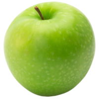 Green apple cutout, Png file