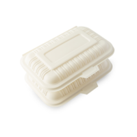 Recorte de caja de comida para llevar ecológica biodegradable, archivo png