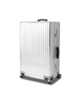 Silver Luggage cutout, Png file