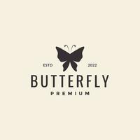 simple butterfly hipster logo design vector graphic symbol icon illustration creative idea