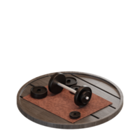 gym equipment illustration 3d png