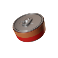 Canned food illustration 3d png