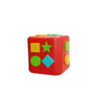 shape toys illustration 3d png